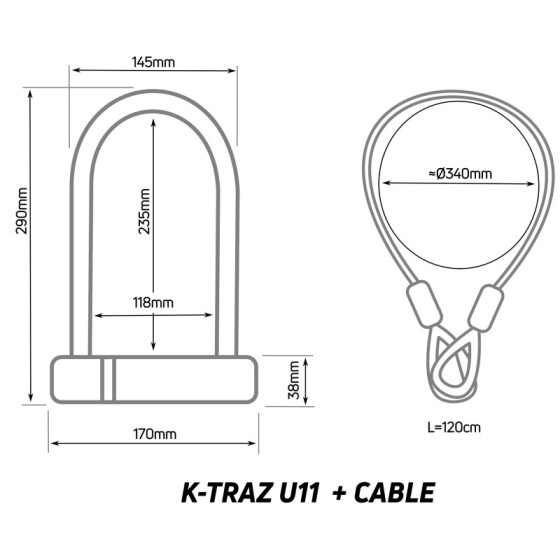 Zefal K-TRAZ U11 + Cable