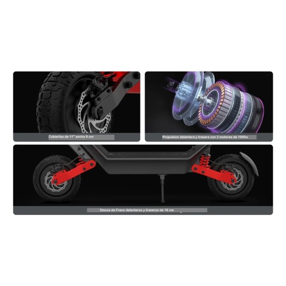 Monopatin Scooter Kixin X10 Off Road